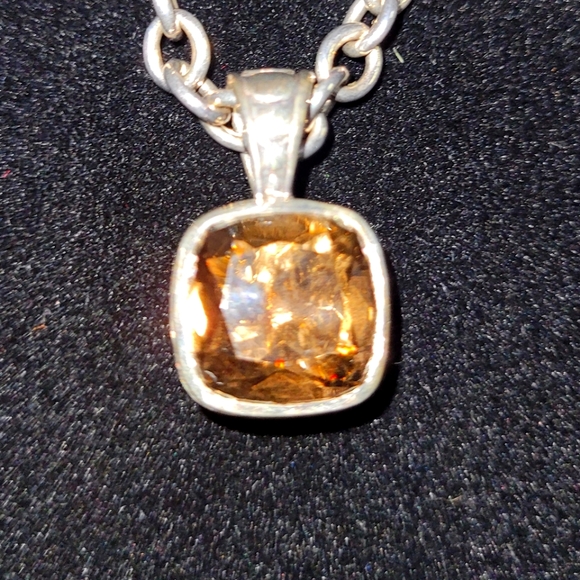 RARE John Hardy Kali Smoky Quartz Necklace 925 Silver - Picture 2 of 9